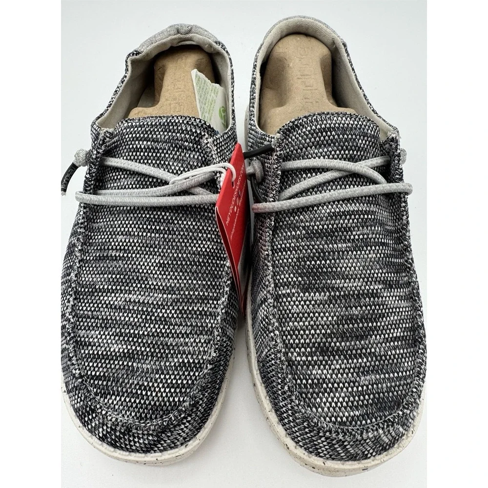 Hey Dude Wendy Sox Dark Grey Womens Size‎ 8 Slip On Casual Shoes New